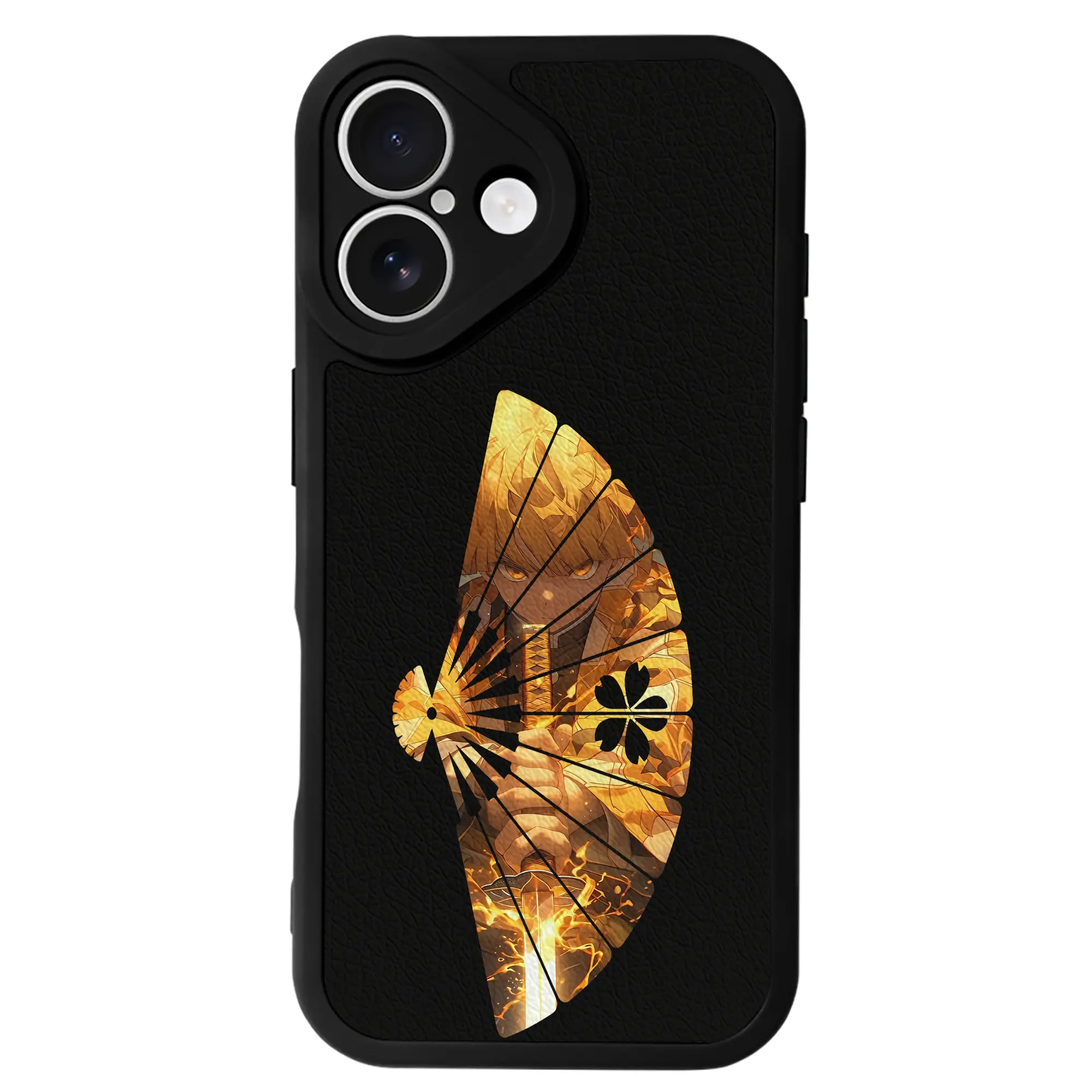 鬼滅の刃 グッズ,我妻 善逸 - IPhone 16シリーズ対応 ・ シリコンスマホケース ・ レザー調 ・ 高精度フィット ・ 耐衝撃 ・ ワイヤレス充電対応 ・ 精密カット